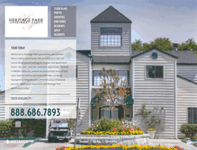 Tablet Screenshot of liveatheritageparkapts.com